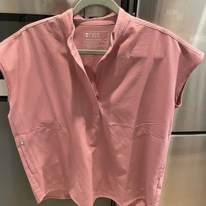 Figs mineral mauve Rafaela top